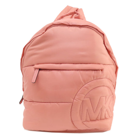 MICHAEL KORS Backpack Nylon pink logo Women Used Authentic