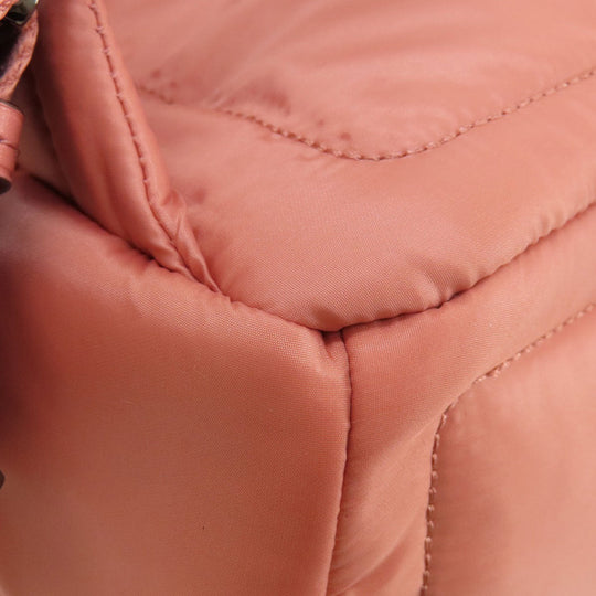 MICHAEL KORS Backpack Nylon pink logo Women Used Authentic