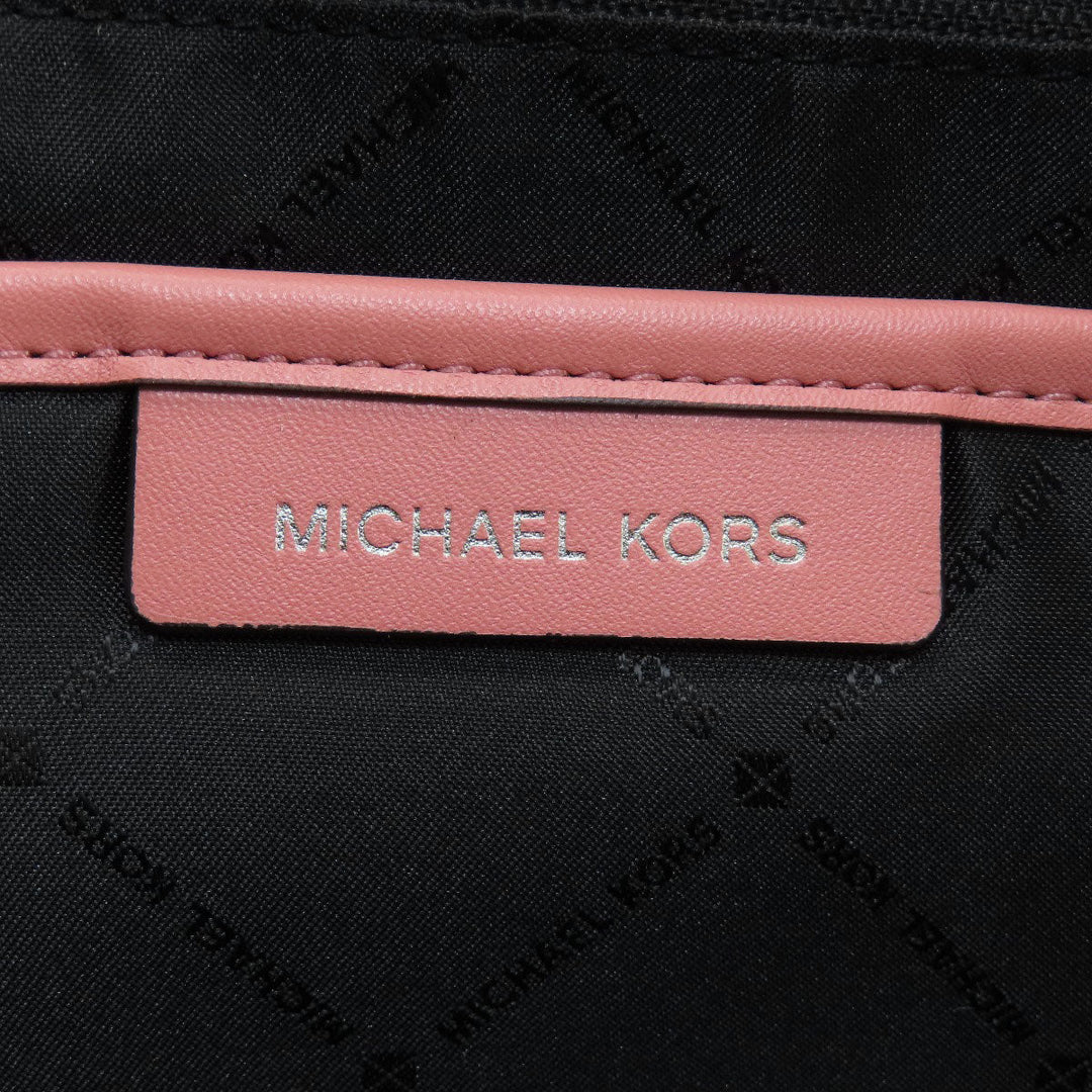 MICHAEL KORS Backpack Nylon pink logo Women Used Authentic