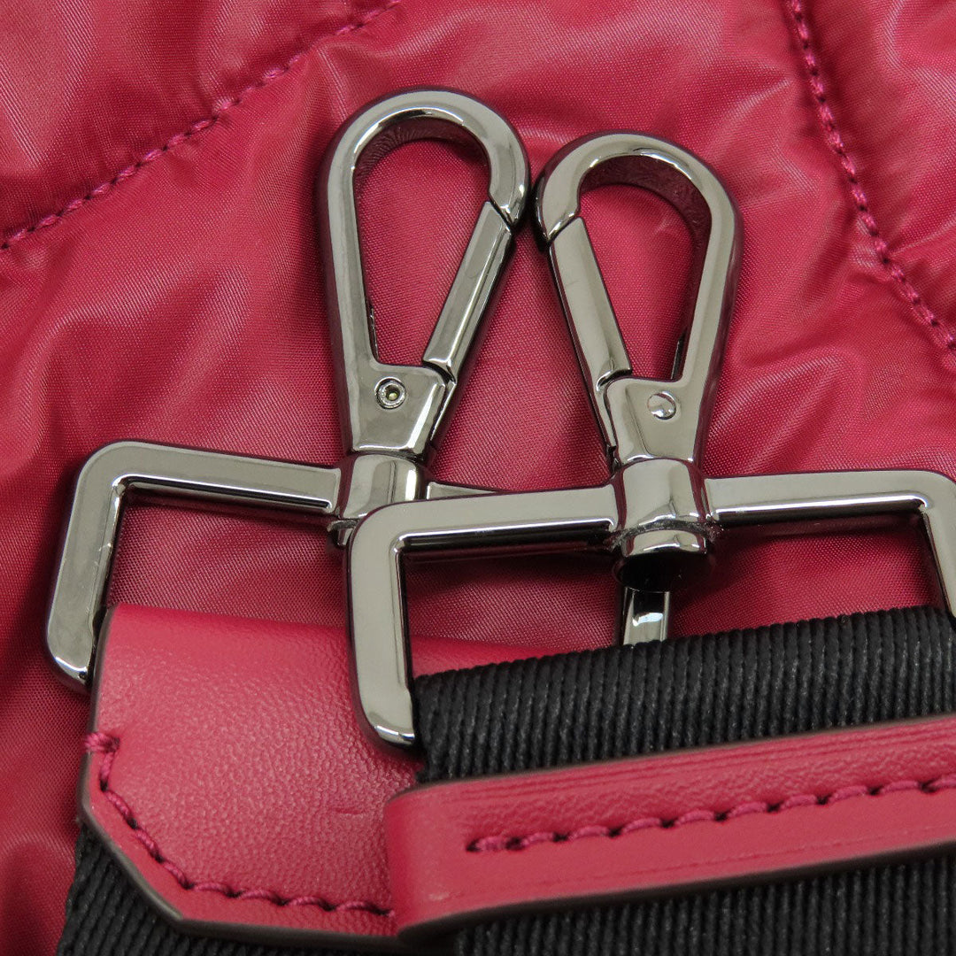 MICHAEL KORS Tote Bag Nylon Red 2WAY Women Used Authentic