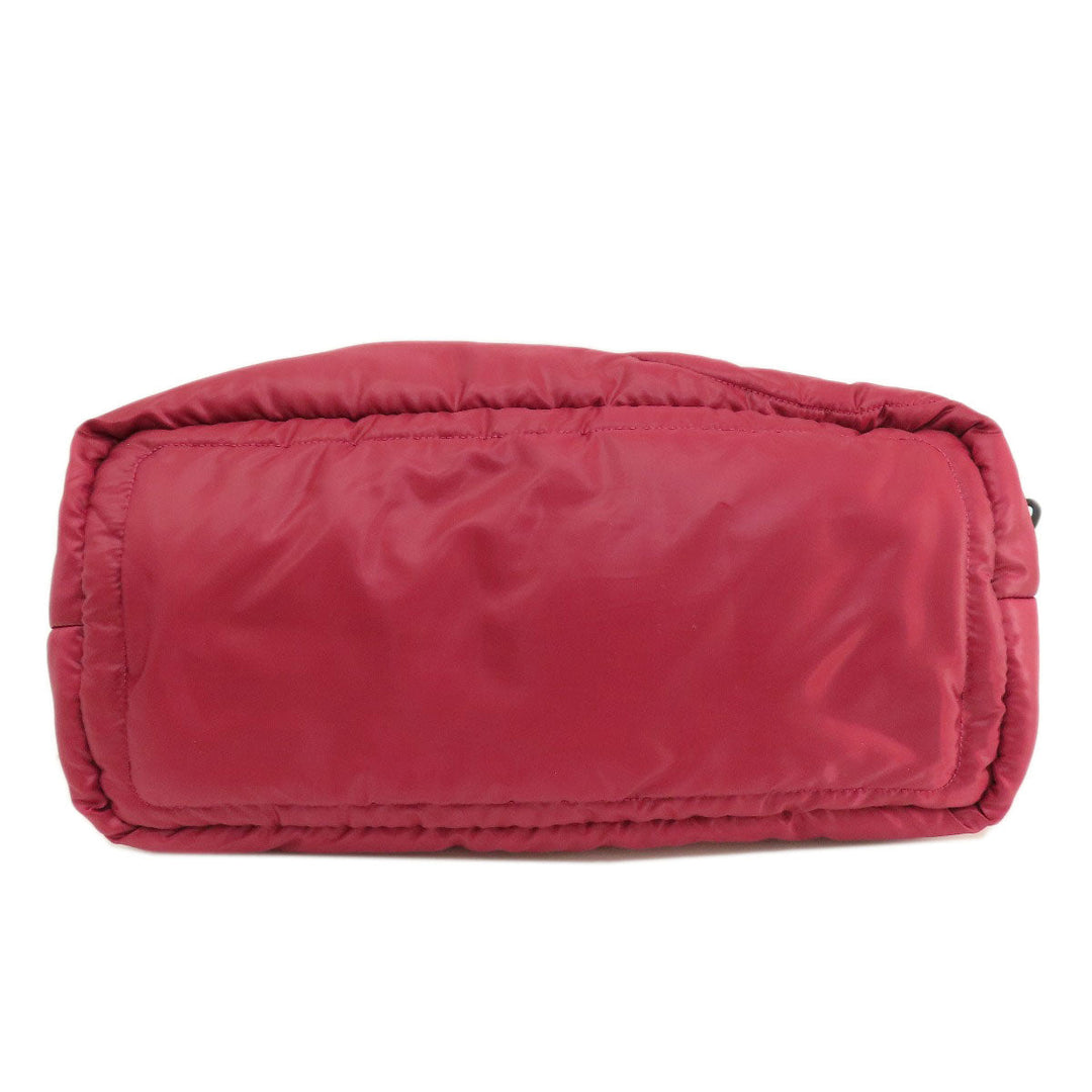 MICHAEL KORS Tote Bag Nylon Red 2WAY Women Used Authentic