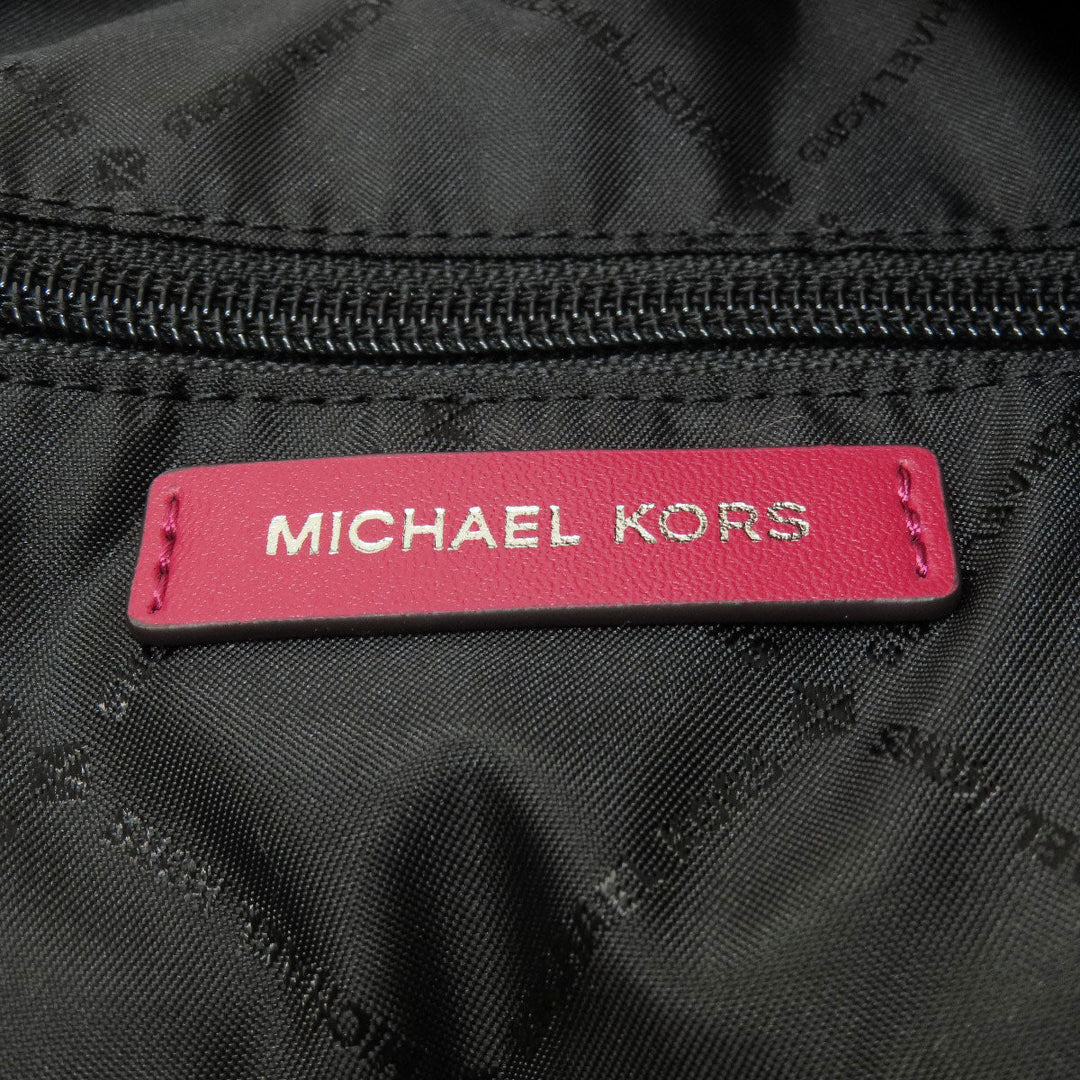 MICHAEL KORS Tote Bag Nylon Red 2WAY Women Used Authentic