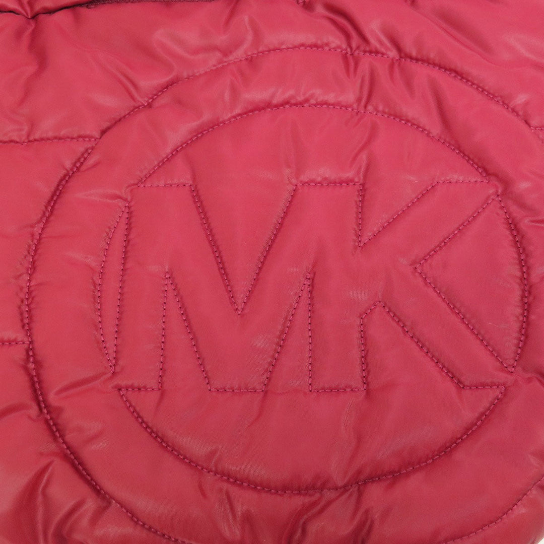 MICHAEL KORS Tote Bag Nylon Red 2WAY Women Used Authentic