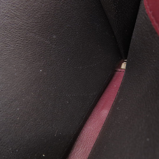 GUCCI Long Wallet Purse 295371 leather Red Micro guccissima GG