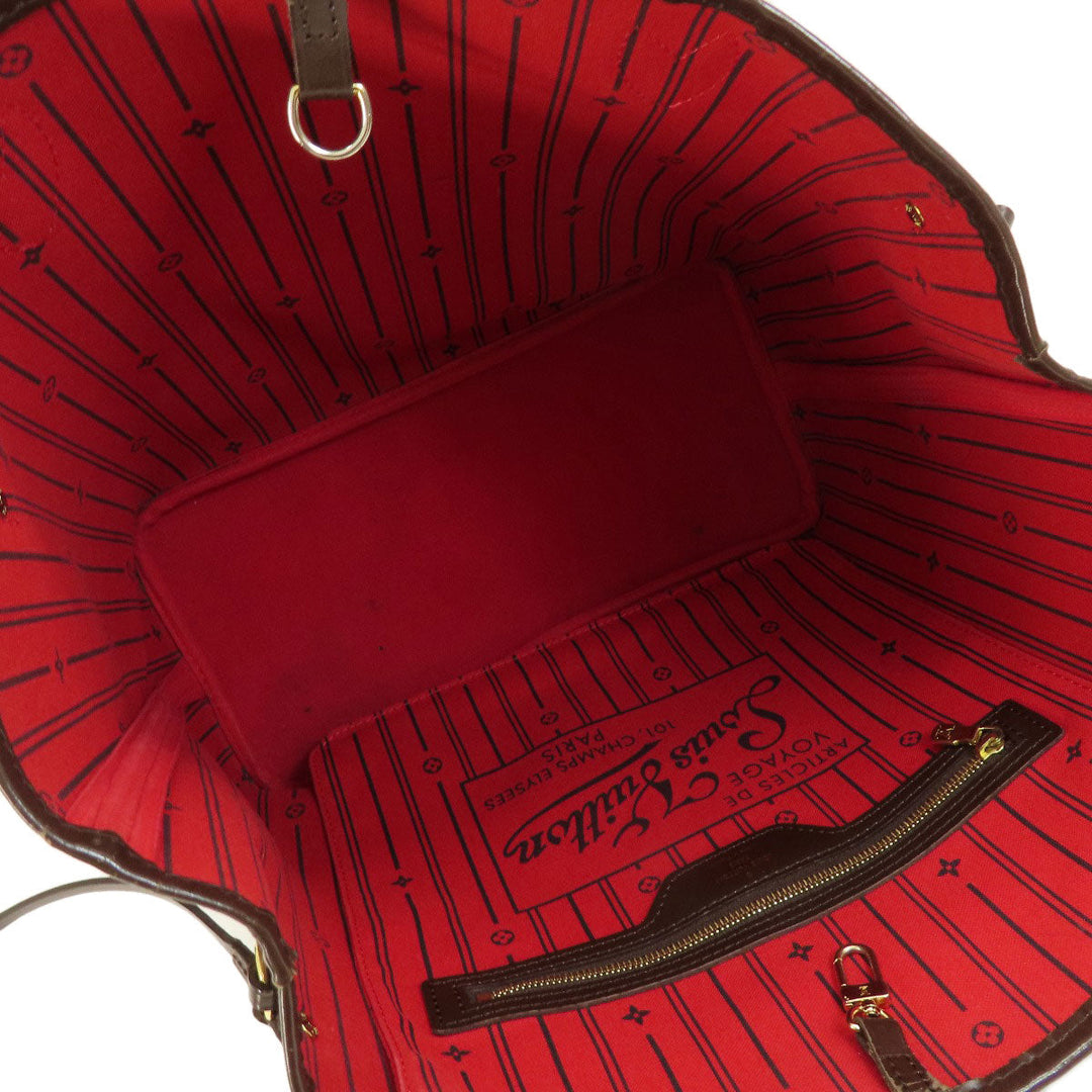 LOUIS VUITTON Tote Bag N51105 Damier canvas Brown Neverfull MM Damier Ebene