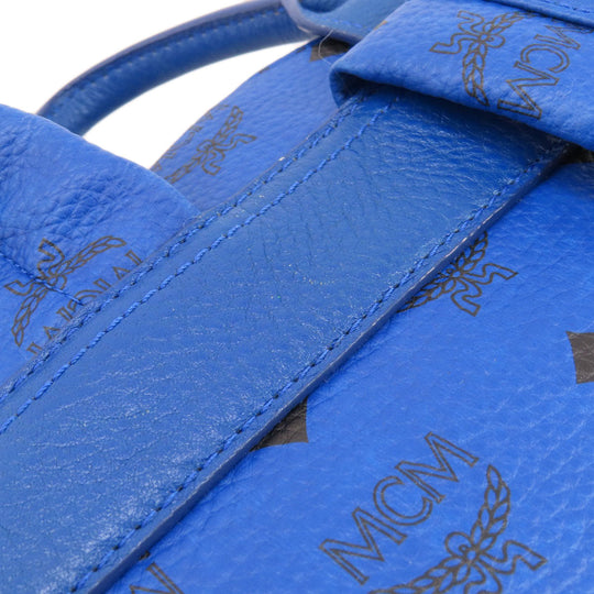 MCM Backpack PVC blue logo