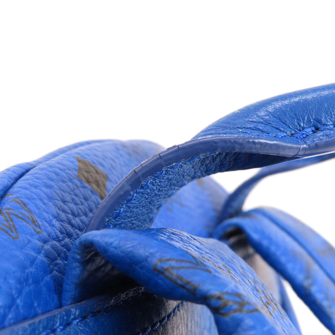 MCM Backpack PVC blue logo