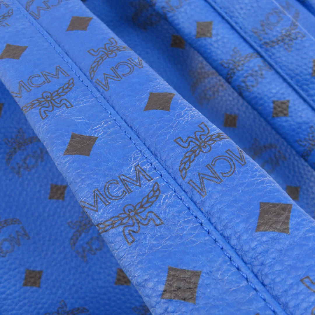 MCM Backpack PVC blue logo