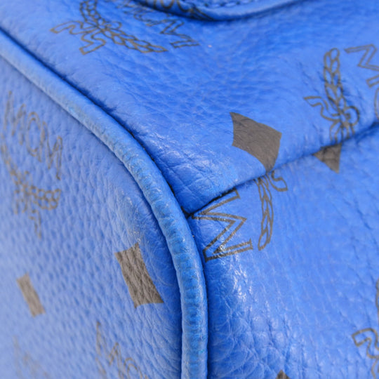 MCM Backpack PVC blue logo