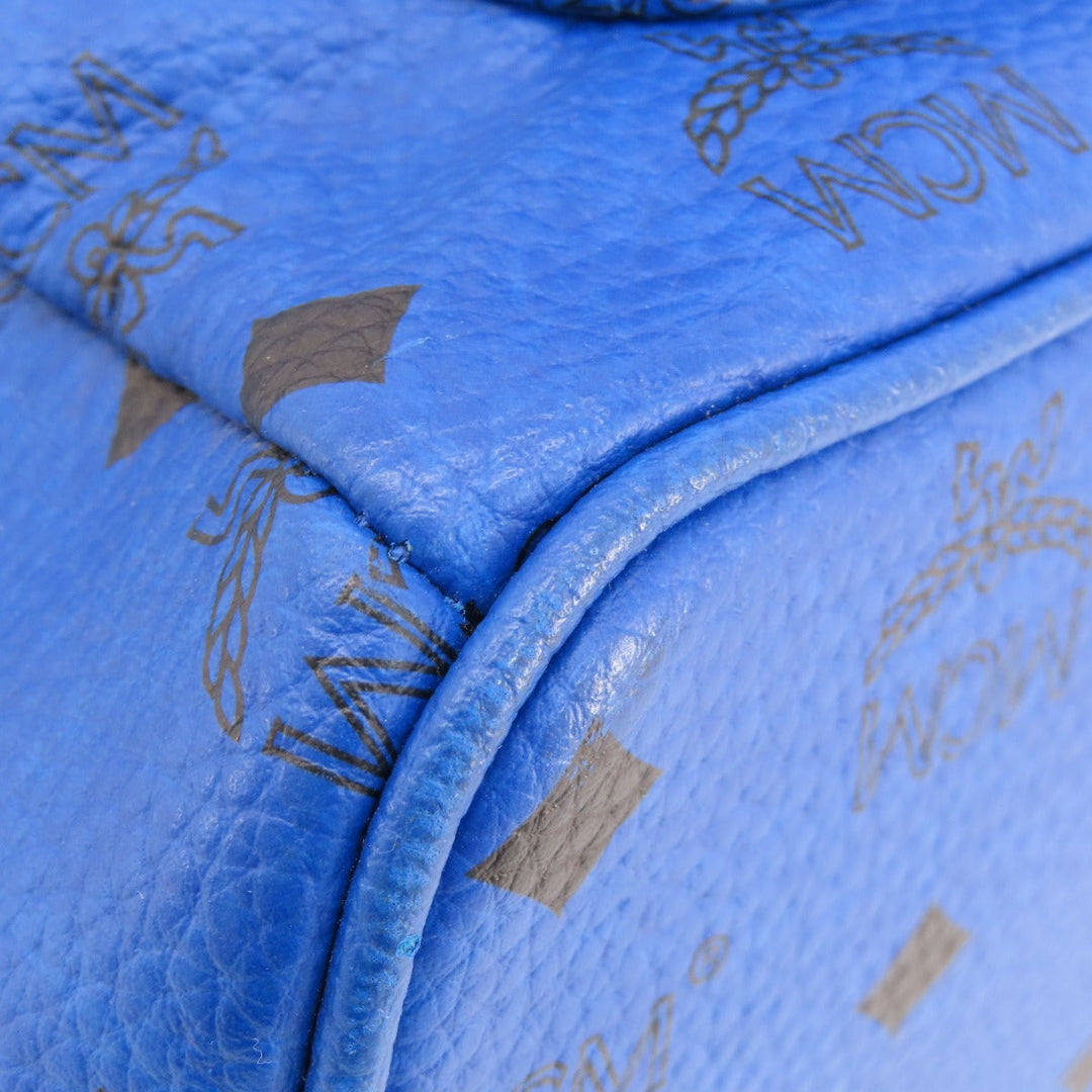 MCM Backpack PVC blue logo