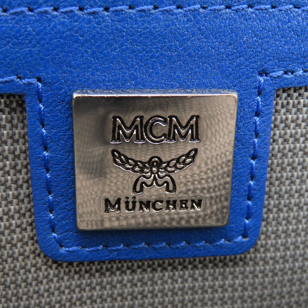 MCM Backpack PVC blue logo
