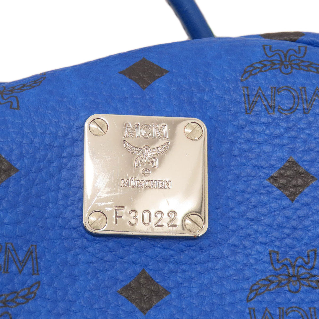 MCM Backpack PVC blue logo