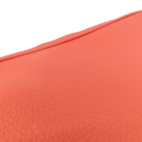 MICHAEL KORS Shoulder Bag leather Orange logo Women Used Authentic