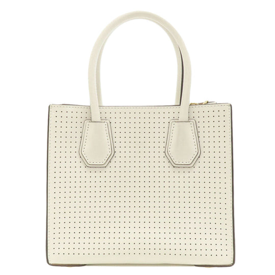 MICHAEL KORS Handbag leather white Punching 2WAY Women Used Authentic