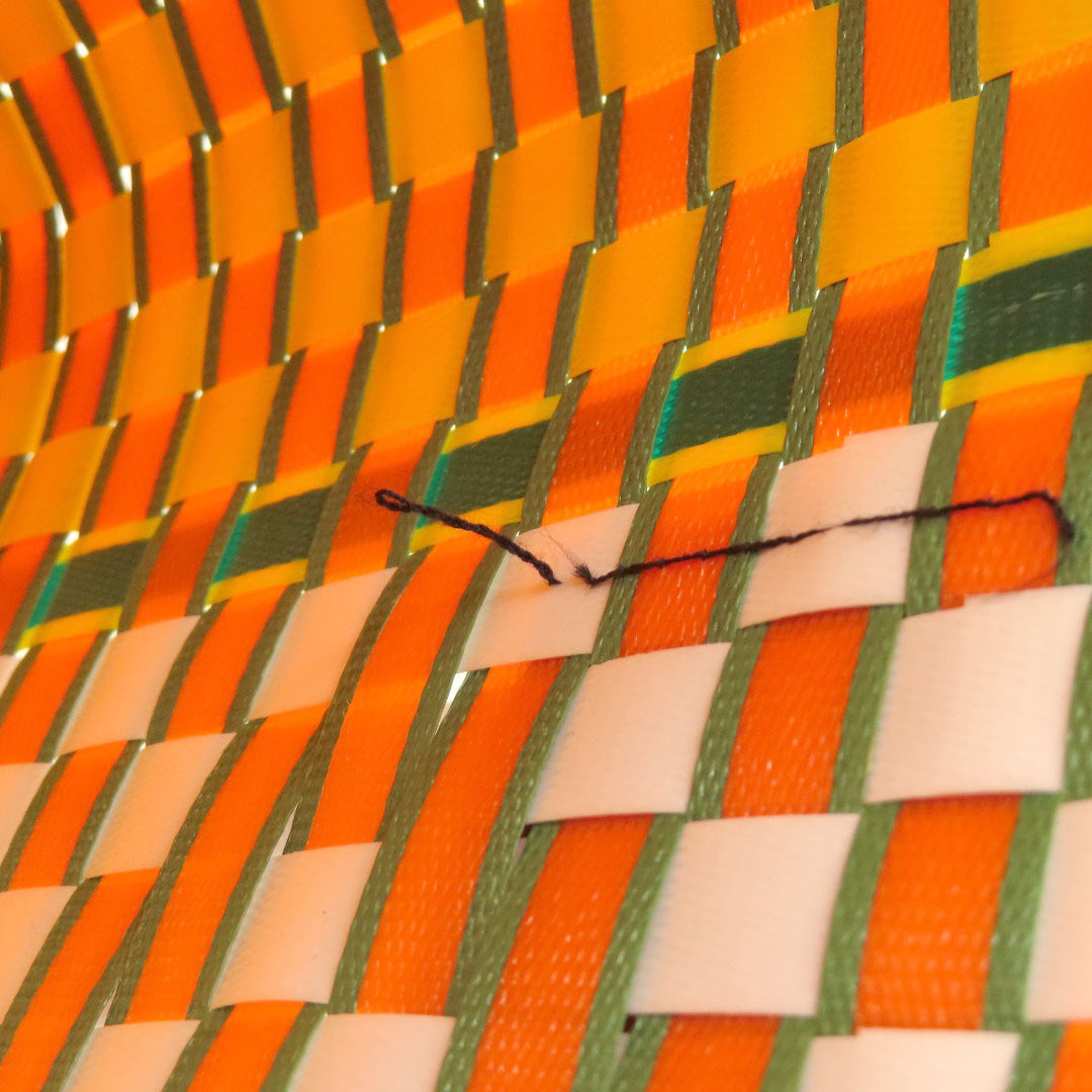 MARNI Tote Bag PVC yellow logo Women Used Authentic