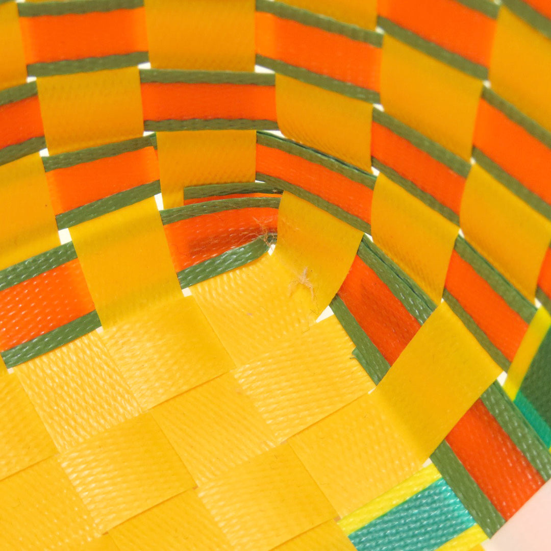 MARNI Tote Bag PVC yellow logo Women Used Authentic