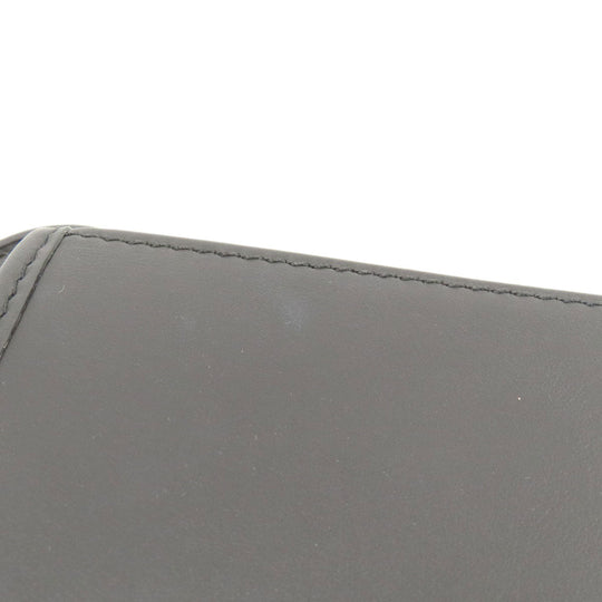 BURBERRY Shoulder Bag leather black logo Women Used Authentic