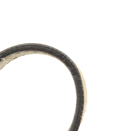 BURBERRY Shoulder Bag leather beige Simple design Women Used Authentic