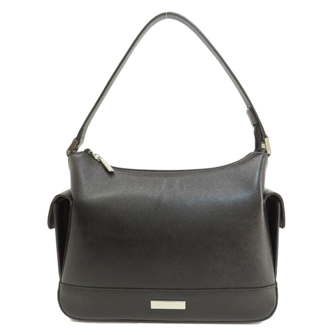 BURBERRY Handbag PVC beige logo one belt Women Used Authentic