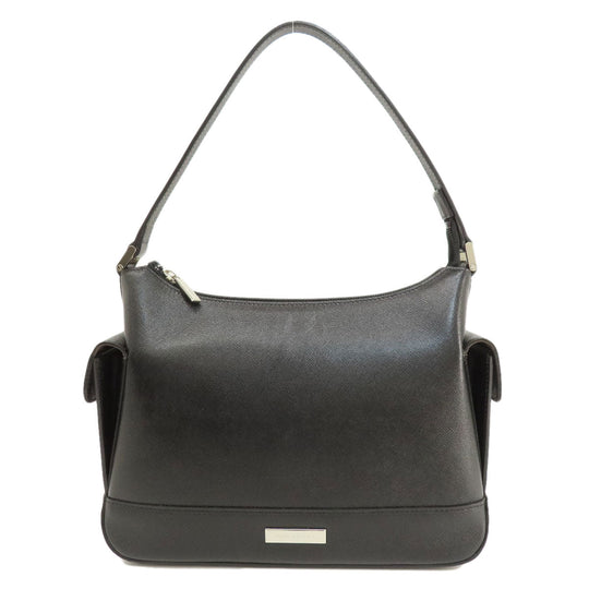 BURBERRY Handbag PVC beige logo one belt Women Used Authentic