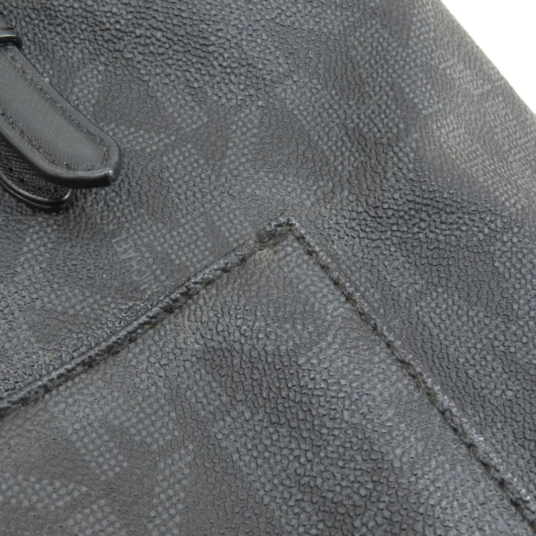 MICHAEL KORS Handbag Leather, Coated Canvas black MK signature Women Used Authentic