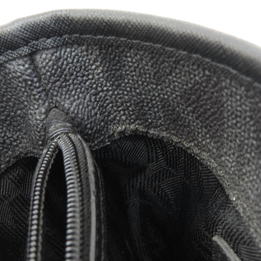 MICHAEL KORS Handbag Leather, Coated Canvas black MK signature Women Used Authentic
