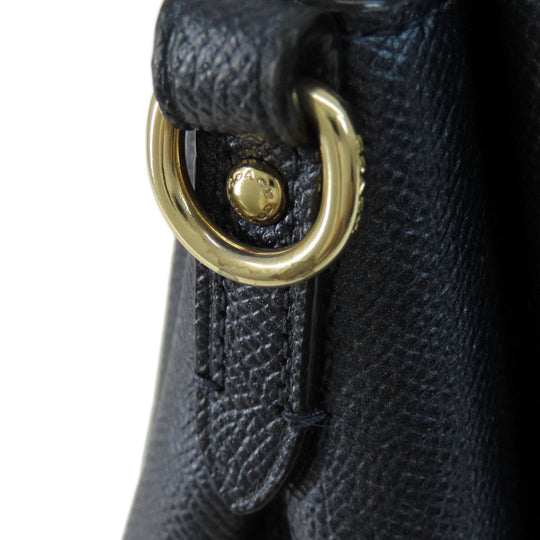 COACH Handbag F29665 PVC black 2WAY Women Used Authentic