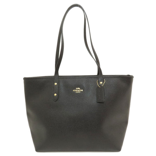 COACH Tote Bag F58846 leather black logo