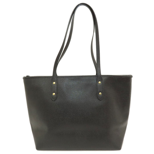 COACH Tote Bag F58846 leather black logo