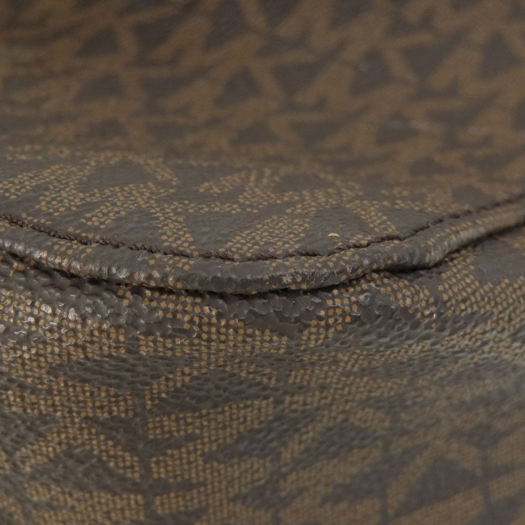 MICHAEL KORS Shoulder Bag PVC Brown MK signature Women Used Authentic