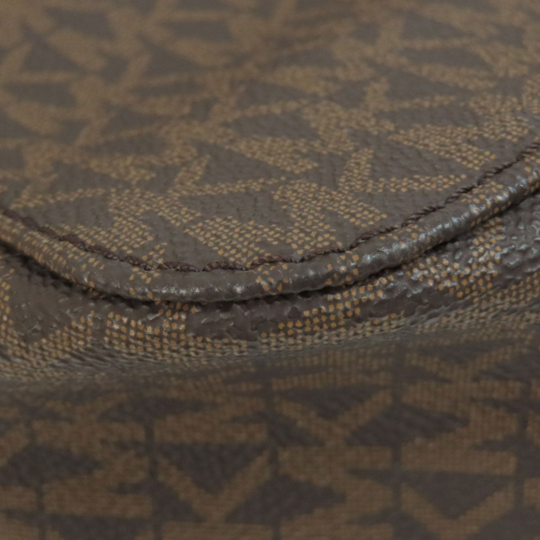 MICHAEL KORS Shoulder Bag PVC Brown MK signature Women Used Authentic