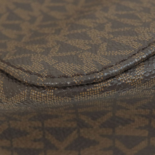 MICHAEL KORS Shoulder Bag PVC Brown MK signature Women Used Authentic