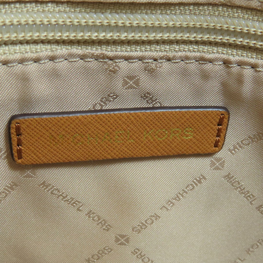 MICHAEL KORS Shoulder Bag PVC Brown MK signature Women Used Authentic