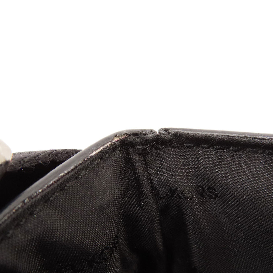 MICHAEL KORS Shoulder Bag leather Red logo Women Used Authentic