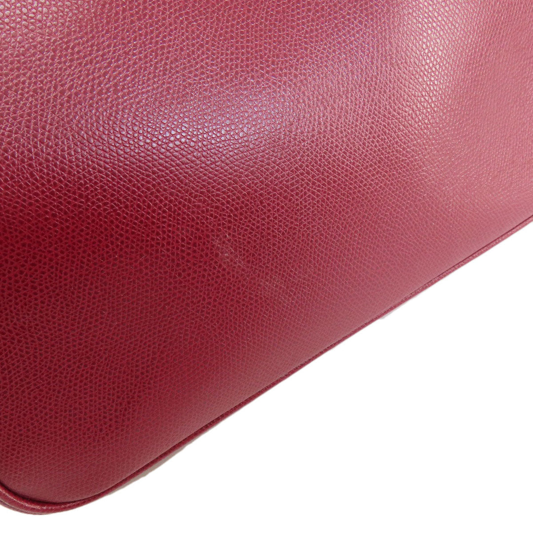 MICHAEL KORS Shoulder Bag leather Red logo Women Used Authentic