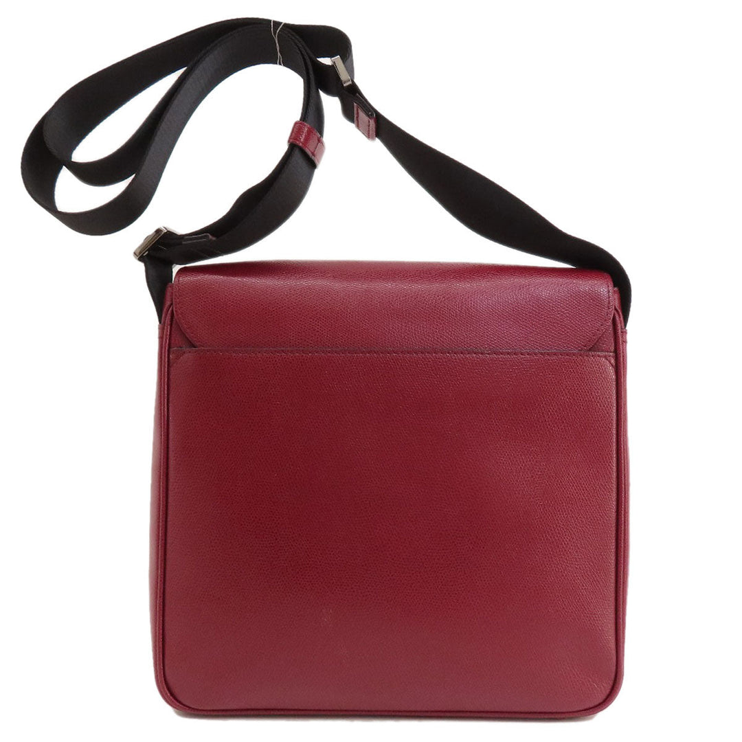 MICHAEL KORS Shoulder Bag leather Red logo Women Used Authentic