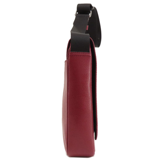 MICHAEL KORS Shoulder Bag leather Red logo Women Used Authentic