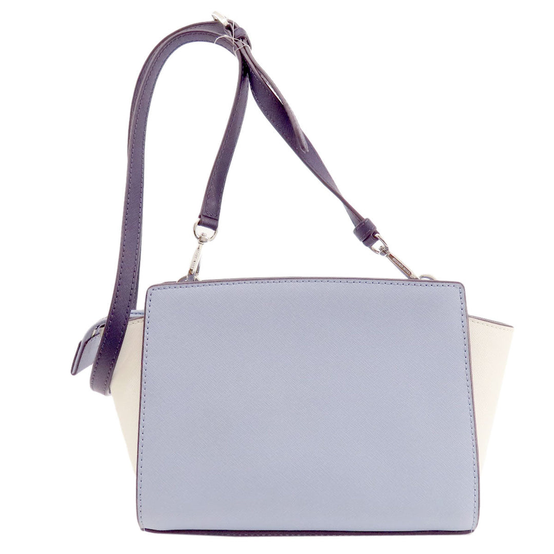 MICHAEL KORS Shoulder Bag leather blue logoMetal