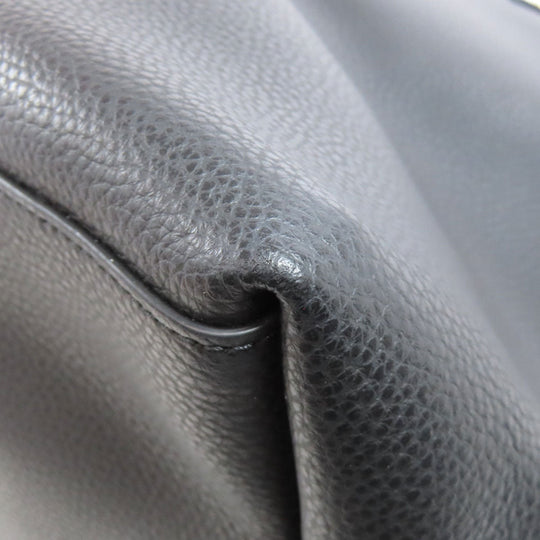 COACH Tote Bag ‚e72673 leather black logo Women Used Authentic