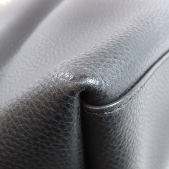 COACH Tote Bag ‚e72673 leather black logo Women Used Authentic