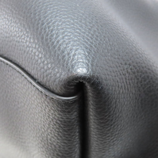 COACH Tote Bag ‚e72673 leather black logo Women Used Authentic