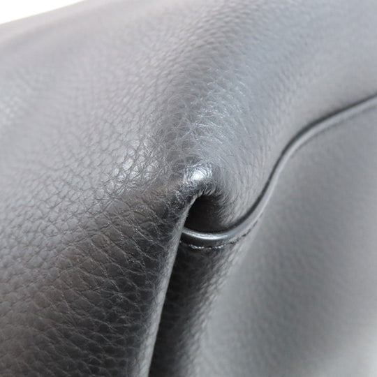 COACH Tote Bag ‚e72673 leather black logo Women Used Authentic