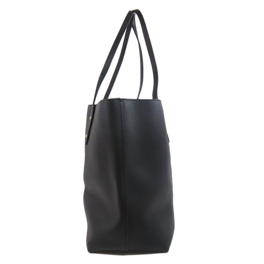 COACH Tote Bag ‚e72673 leather black logo Women Used Authentic