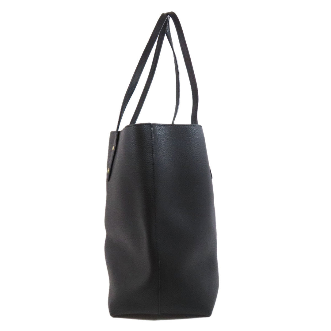 COACH Tote Bag ‚e72673 leather black logo Women Used Authentic