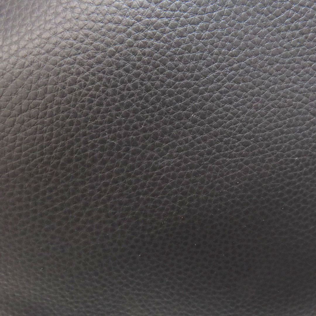 COACH Tote Bag ‚e72673 leather black logo Women Used Authentic