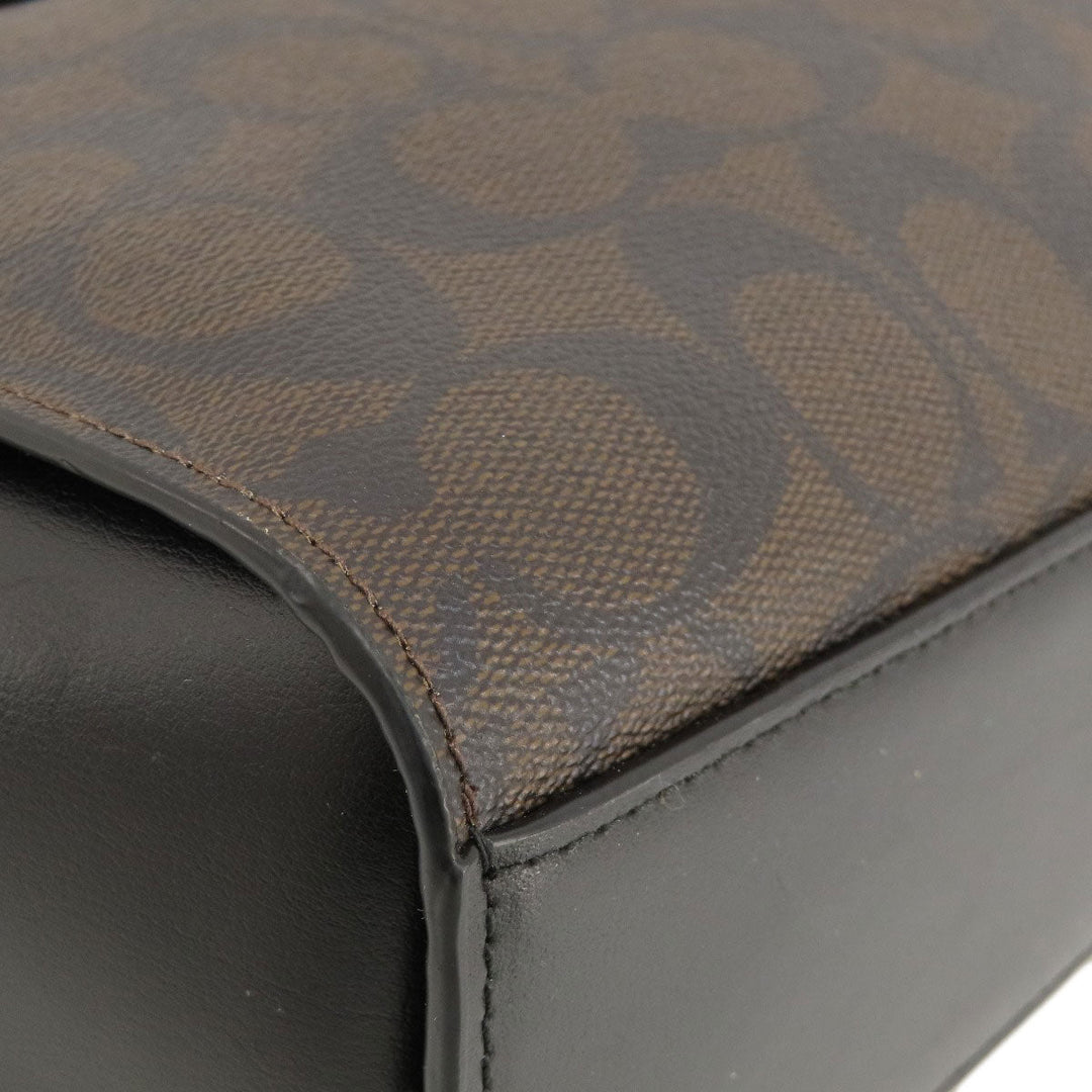 COACH Handbag F31957 PVC black Signature 2WAY