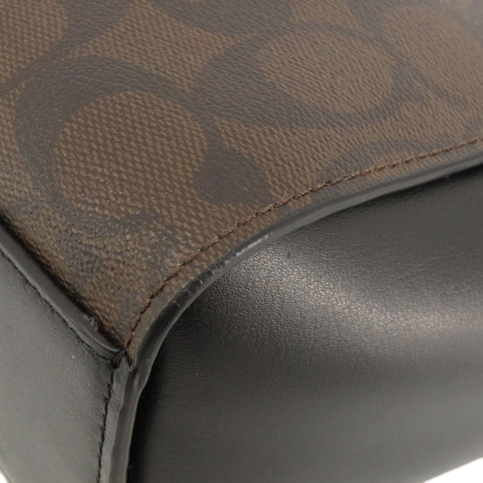 COACH Handbag F31957 PVC black Signature 2WAY