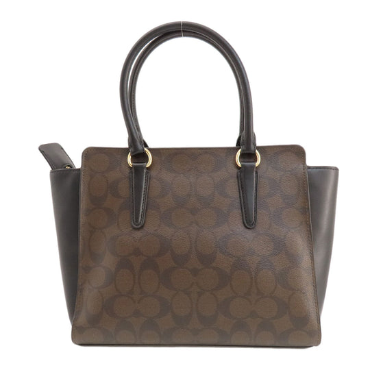 COACH Handbag F31957 PVC black Signature 2WAY