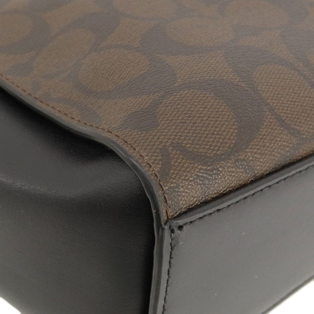 COACH Handbag F31957 PVC black Signature 2WAY