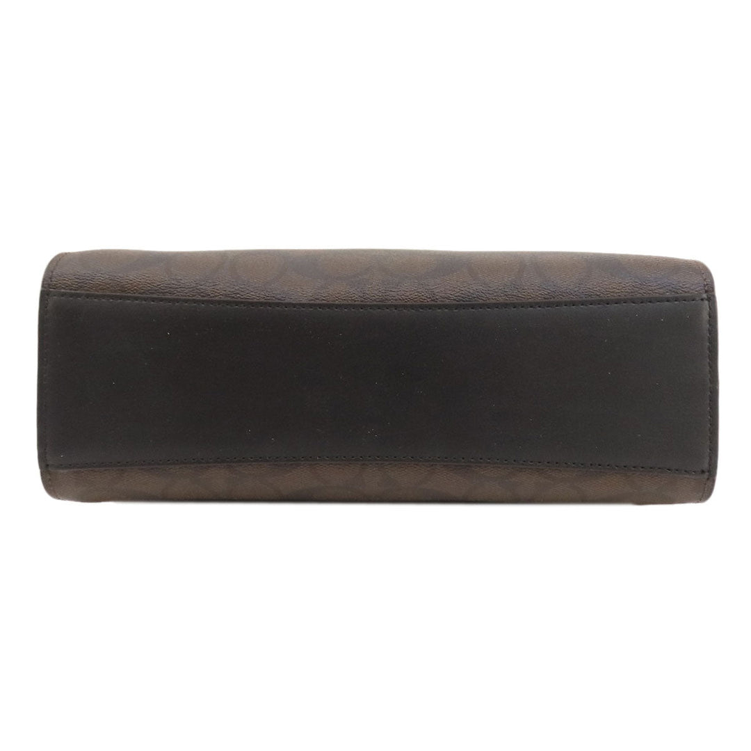 COACH Handbag F31957 PVC black Signature 2WAY